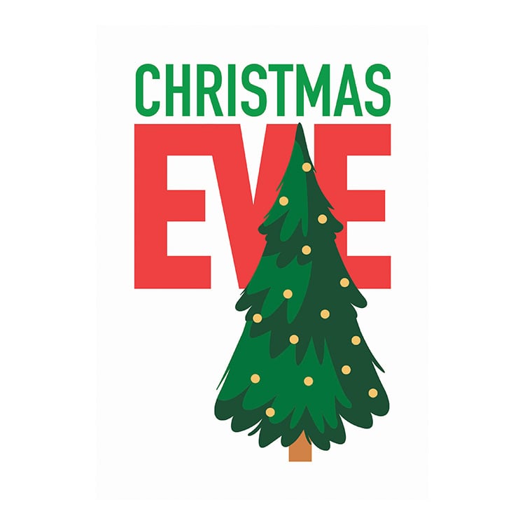 Christmas Eve - TITLE with TREE