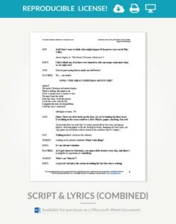 Alternative view of The Great Christmas ADVENT-ure Reproducible Script & Lyrics