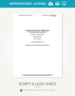 We Knead a Little Christmas Reproducible Script & Lead Sheets - Image 3