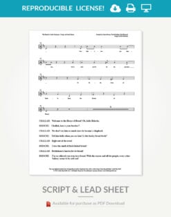 Alternative view of We Knead a Little Christmas Reproducible Script & Lead Sheets